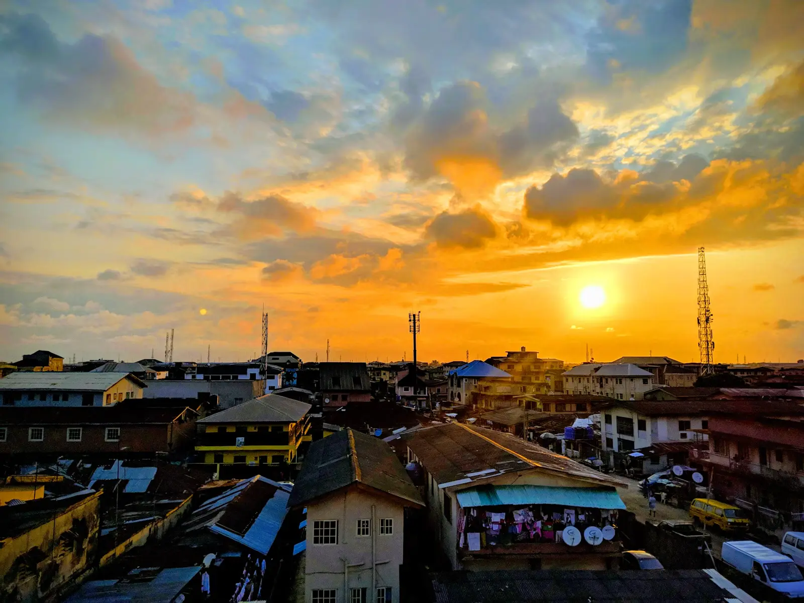 Aerial view of Lagos