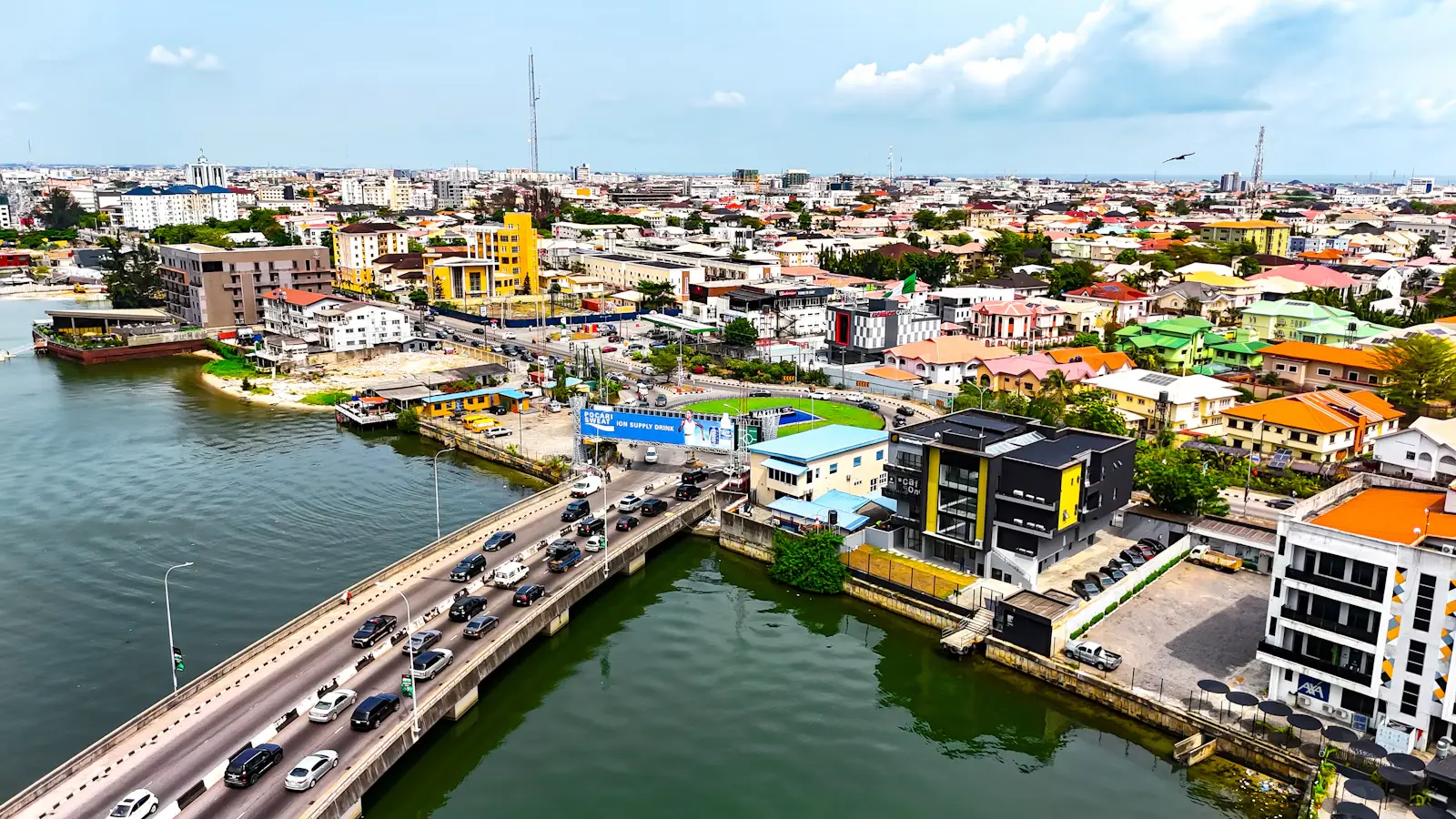 Aerial view of Lagos